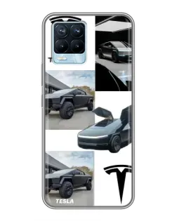 Чохол для Realme 8 з картинкою «Колаж Cybertruck Tesla» Чохол для Realme 8 з картинкою «Колаж Cybertruck Tesla»