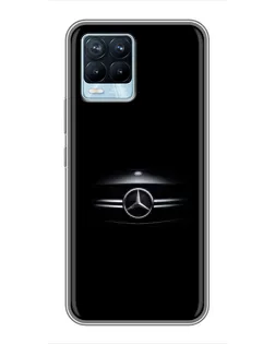 Чехол для Realme 8 с картинкой «Mercedes — абстрактные линии»