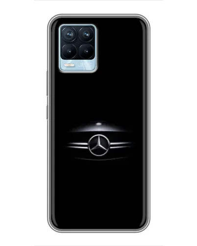 Чехол для Realme 8 с картинкой «Mercedes — абстрактные линии»