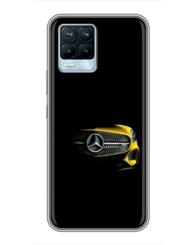 Чехол для Realme 8 с картинкой «Mercedes — ретро стиль»