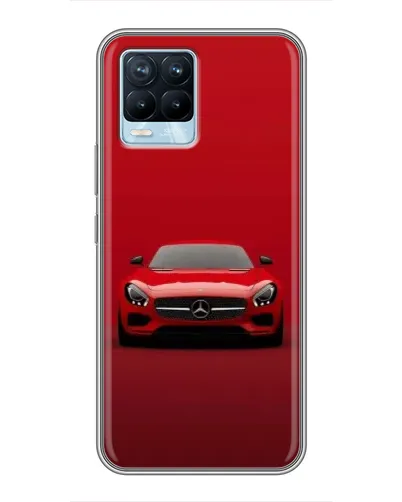 Чехол для Realme 8 с картинкой «Красный Mercedes AMG»