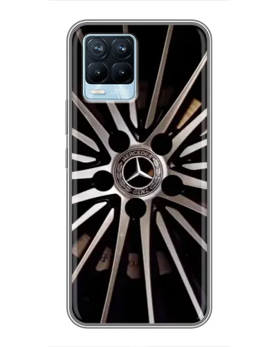 Чехол для Realme 8 с картинкой «Диск Mercedes»