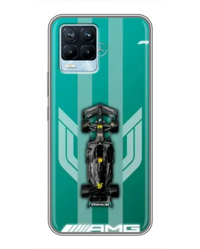 Чехол для Realme 8 с картинкой «Mercedes AMG Petronas»
