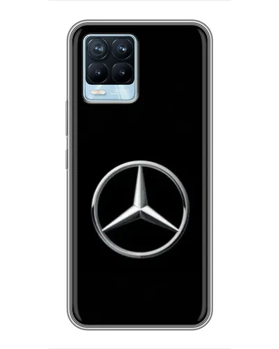 Чехол для Realme 8 с картинкой «Mercedes классический лого»