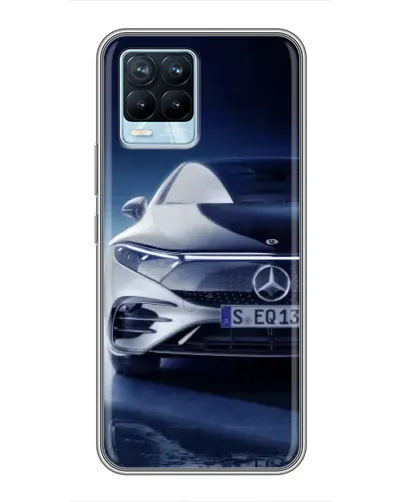 Чехол для Realme 8 с картинкой «Mercedes EQ — будущее»