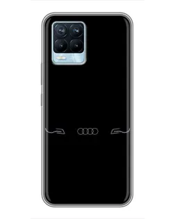 Чохол для Realme 8 з картинкою «Audi — світловий підпис»