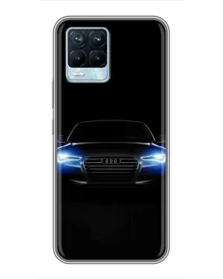 Чохол для Realme 8 з картинкою «Audi в неоні»