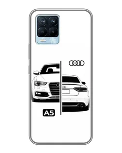Чохол для Realme 8 з картинкою «Audi — контрастний дизайн»