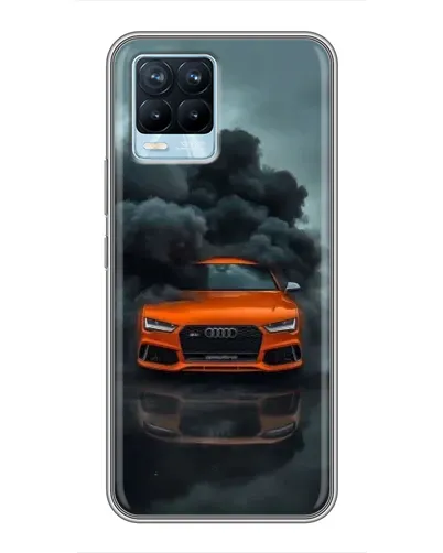 Чехол для Realme 8 с картинкой «Audi в облаках дыма» Чехол для Realme 8 с картинкой «Audi в облаках дыма»