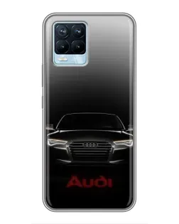 Чохол для Realme 8 з картинкою «Audi — градієнтний контур»