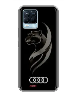 Чохол для Realme 8 з картинкою «Графіка — пантера та Audi»