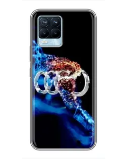 Чохол для Realme 8 з картинкою «Енергія лого Audi»