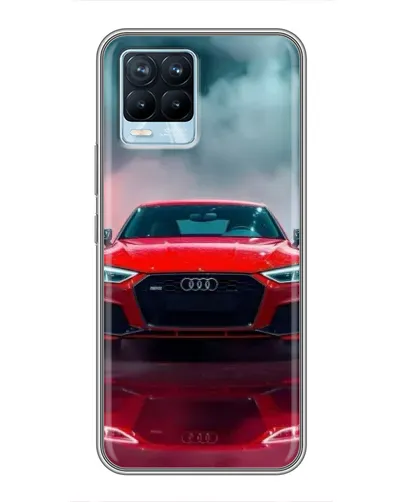 Чехол для Realme 8 с картинкой «Audi RS — красный стиль» Чехол для Realme 8 с картинкой «Audi RS — красный стиль»