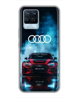 Чохол для Realme 8 з картинкою «Audi Sport — неон»