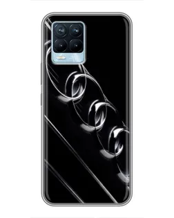 Чохол для Realme 8 з картинкою «Audi — абстрактні кільця»