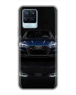 Чохол для Realme 8 з картинкою «Audi — нічне відображення»