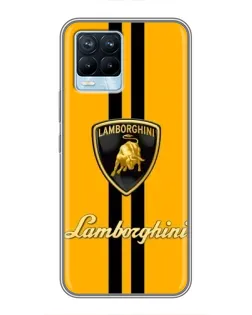 Чохол для Realme 8 з картинкою «Lamborghini Stripe жовтий» Чохол для Realme 8 з картинкою «Lamborghini Stripe жовтий»
