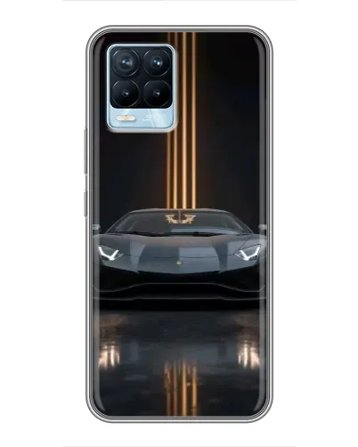 Чохол для Realme 8 з картинкою «Lamborghini золоті лінії» Чохол для Realme 8 з картинкою «Lamborghini золоті лінії»