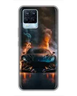 Чохол для Realme 8 з картинкою «Lamborghini димна естетика» Чохол для Realme 8 з картинкою «Lamborghini димна естетика»