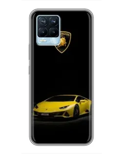 Чохол для Realme 8 з картинкою «Lamborghini жовтий акцент» Чохол для Realme 8 з картинкою «Lamborghini жовтий акцент»
