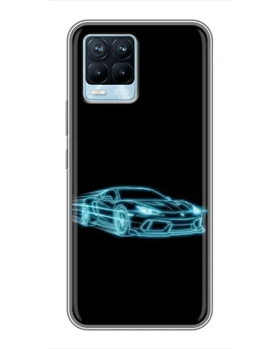 Чохол для Realme 8 з картинкою «Неоновий контур Lamborghini» Чохол для Realme 8 з картинкою «Неоновий контур Lamborghini»