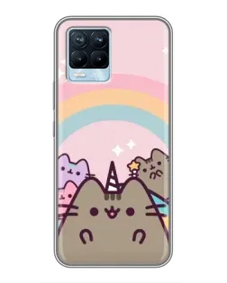 Чехол для Realme 8 с картинкой «Единорог Pusheen» Чехол для Realme 8 с картинкой «Единорог Pusheen»