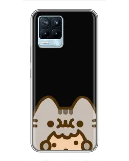 Чехол для Realme 8 с картинкой «Пушин на черном» Чехол для Realme 8 с картинкой «Пушин на черном»
