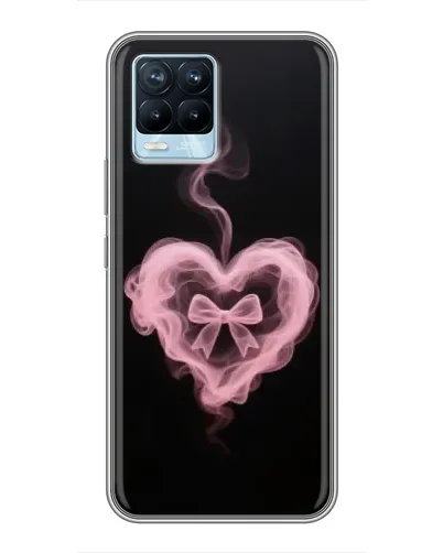 Чехол для Realme 8 с картинкой «Дымчатое сердце»