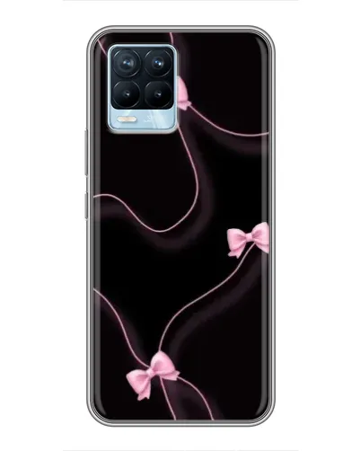 Чехол для Realme 8 с картинкой «Розовые ленты»