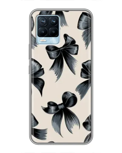 Чехол для Realme 8 с картинкой «Банты Coquette»