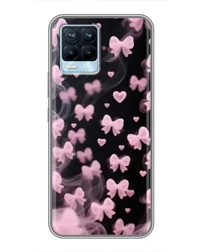 Чехол для Realme 8 с картинкой «Неоновое кружево»