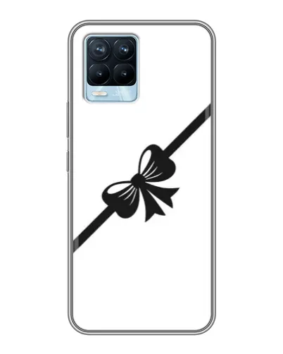 Чехол для Realme 8 с картинкой «Диагональный бант»