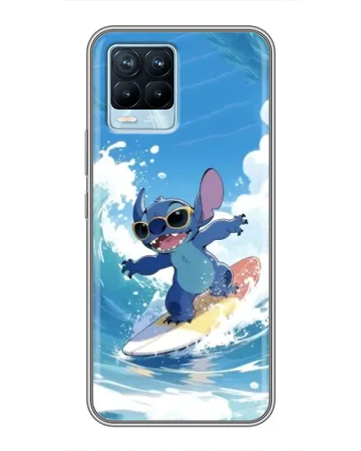 Чохол для Realme 8 з картинкою «Стіч на хвилі»