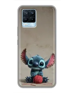 Чохол для Realme 8 з картинкою «Стіч на чоричневому фоні» Чохол для Realme 8 з картинкою «Стіч на чоричневому фоні»
