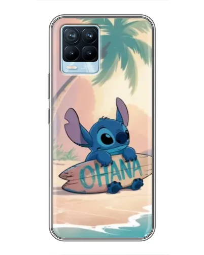 Чохол для Realme 8 з картинкою «Стіч на серфі»