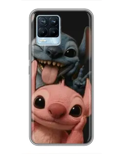 Чохол для Realme 8 з картинкою «Стіч та Ангел» Чохол для Realme 8 з картинкою «Стіч та Ангел»