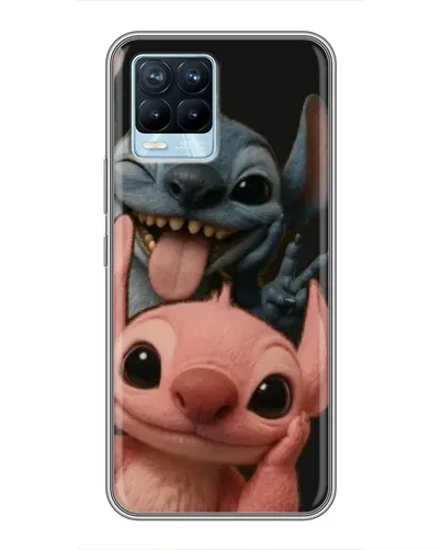 Чохол для Realme 8 з картинкою «Стіч та Ангел»