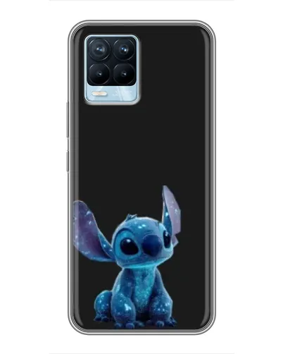 Чохол для Realme 8 з картинкою «Стіч на чорному»