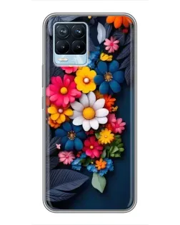 Чохол для Realme 8 з картинкою «Квіткова феєрія» Чохол для Realme 8 з картинкою «Квіткова феєрія»