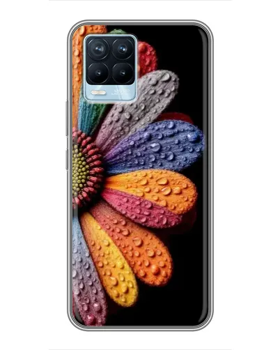 Чохол для Realme 8 з картинкою «Райдужна квітка»