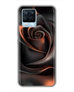 Чохол для Realme 8 з картинкою «Шовкова чорна троянда» Чохол для Realme 8 з картинкою «Шовкова чорна троянда»