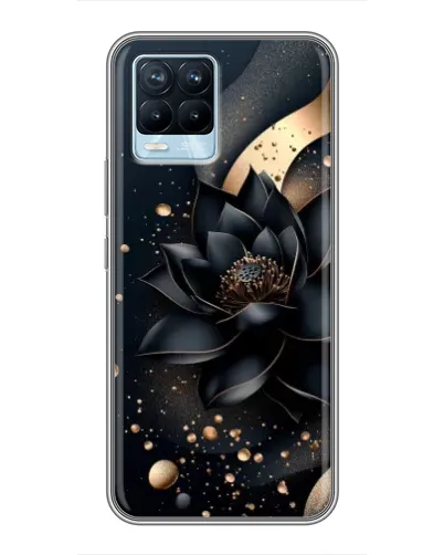 Чохол для Realme 8 з картинкою «Чорний лотос»