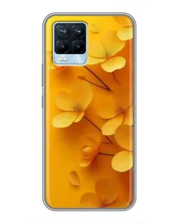 Чохол для Realme 8 з картинкою «Золоті пелюстки» Чохол для Realme 8 з картинкою «Золоті пелюстки»