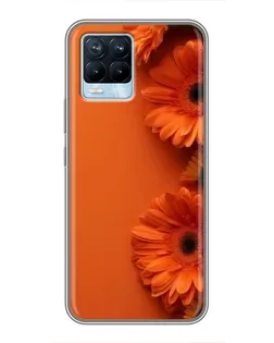 Чохол для Realme 8 з картинкою «Помаранчеві гербери» Чохол для Realme 8 з картинкою «Помаранчеві гербери»