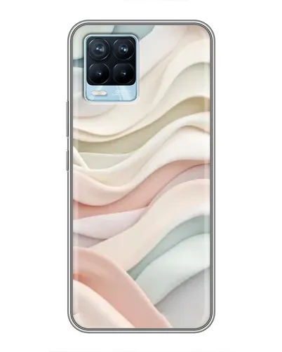 Чохол для Realme 8 з картинкою «Пастельні ніжні хвилі»