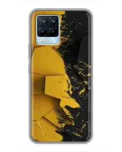 Чохол для Realme 8 з картинкою «Золоті уламки геометрії»