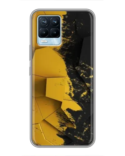 Чохол для Realme 8 з картинкою «Золоті уламки геометрії»