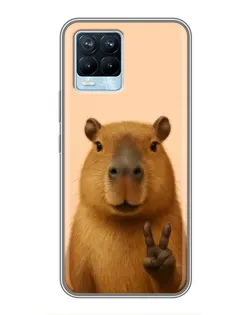 Чохол для Realme 8 з картинкою «Капібара вікторія» Чохол для Realme 8 з картинкою «Капібара вікторія»