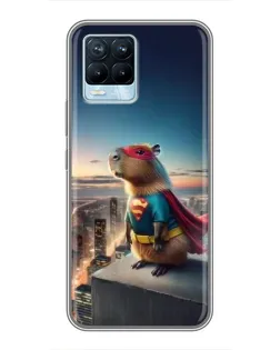 Чохол для Realme 8 з картинкою «Капі-мен супергерой» Чохол для Realme 8 з картинкою «Капі-мен супергерой»