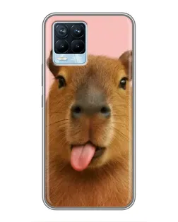 Чохол для Realme 8 з картинкою «Капібара з язиком» Чохол для Realme 8 з картинкою «Капібара з язиком»